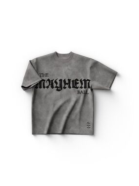 The Mayhem Ball Gray Graphic Tee